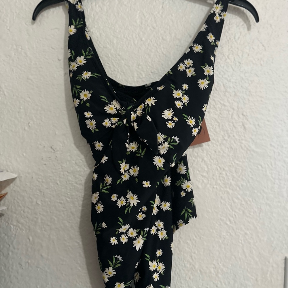 Shade & Shore Black Floral Bikini